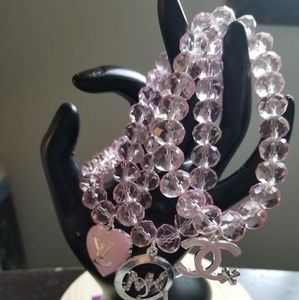 Crystal Pink Designer Bracelet